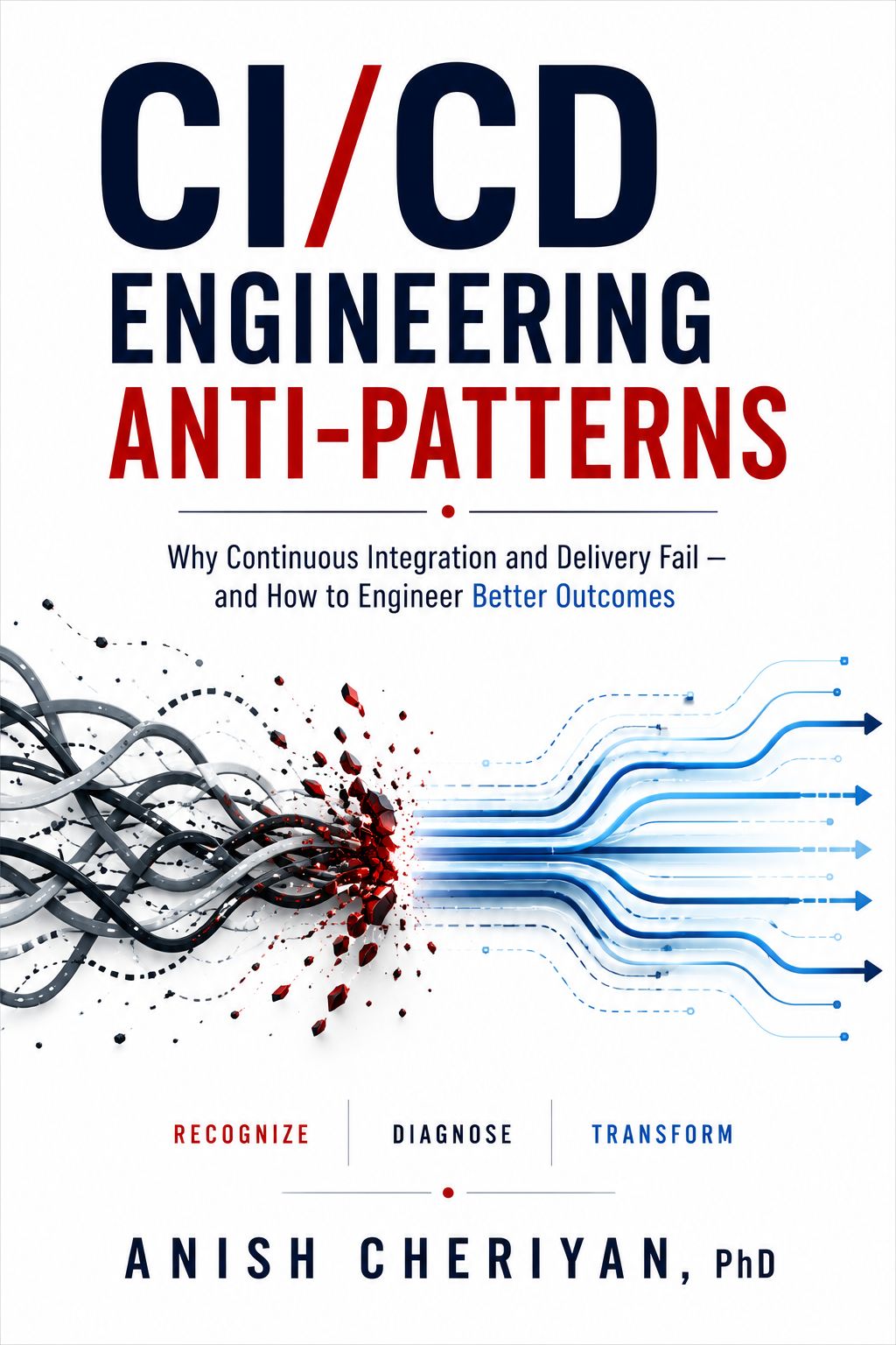 CI/CD Anti-Patterns book cover by Anish Cheriyan, PhD